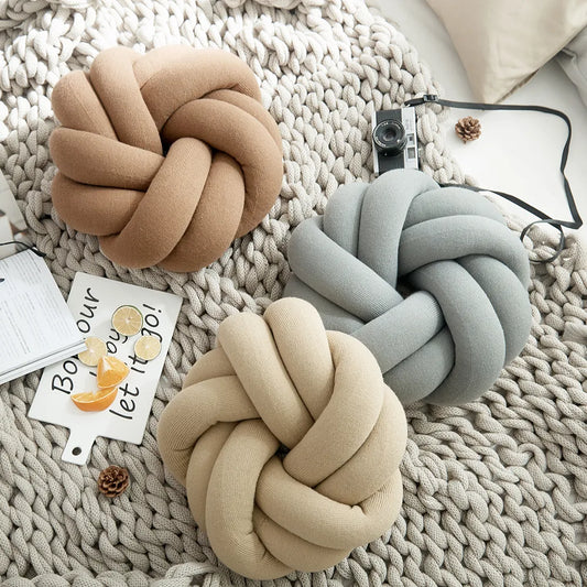 Cozy Cotton Knot Back Cushions